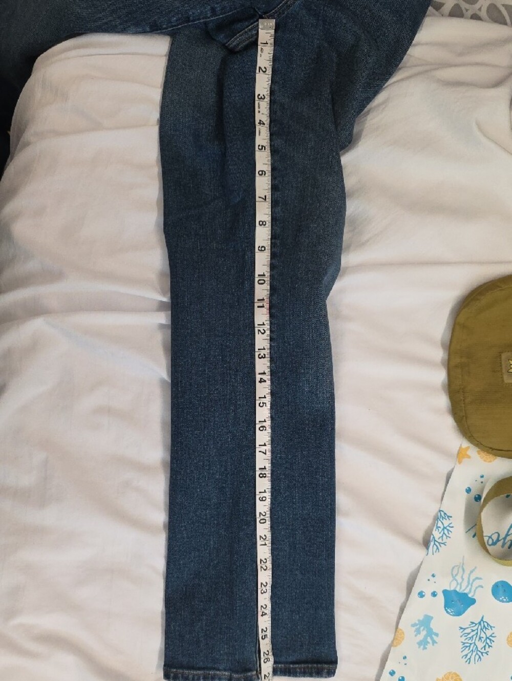 Madewell Mid-Rise Kick Out Jeans Size 28 Cropped Kick Flare Blue Denim - Picture 9 of 10